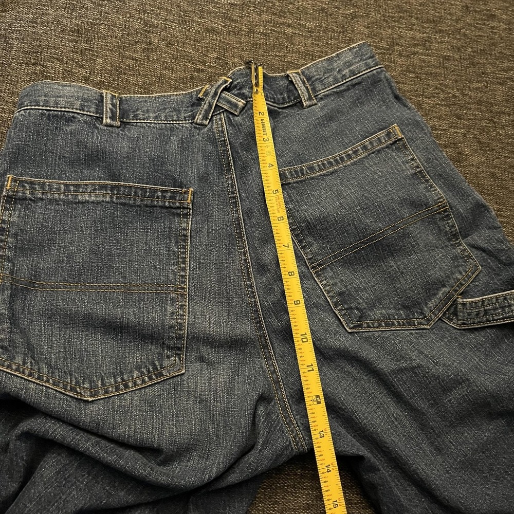 Rachel Comey Wide-Leg Jeans with Floral Cuffs - Denim Blue & Multicolor - Picture 7 of 11